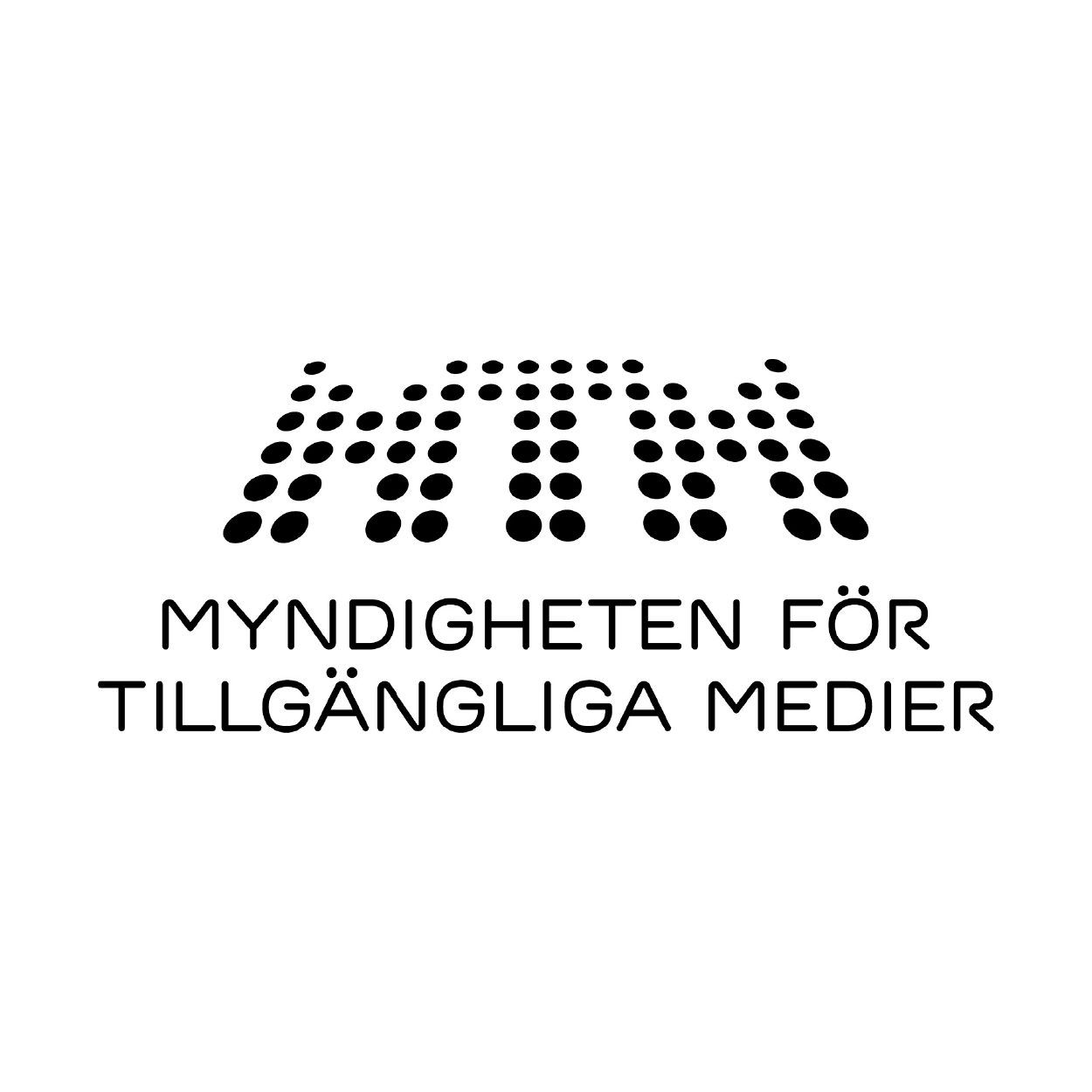 Logotyp Myndigheten för tillgängliga medier